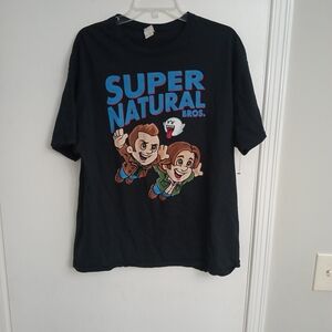 Super Natural Bros Men's Size XL Black T-Shirt